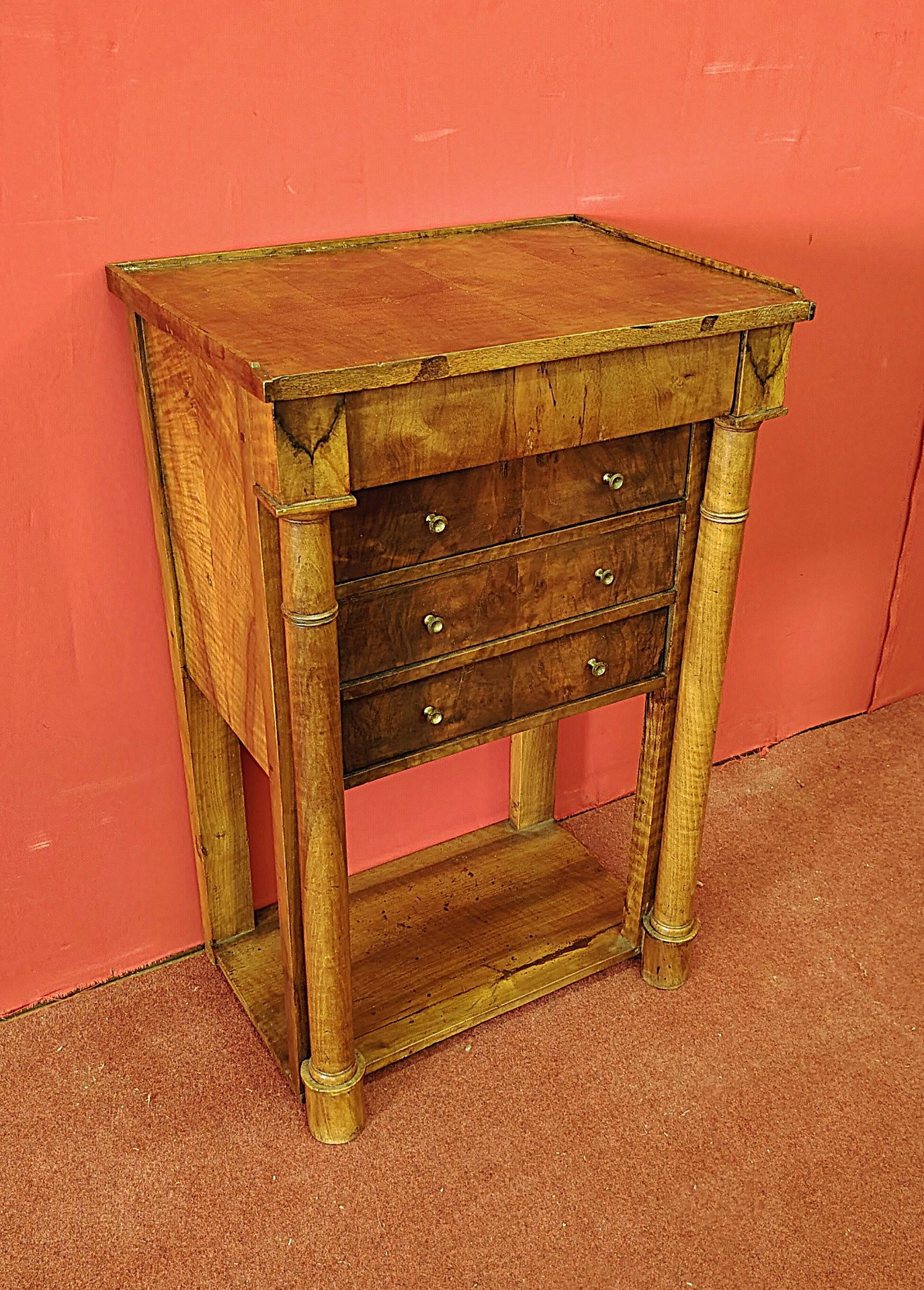 Empire Walnut Centerpiece Nightstand